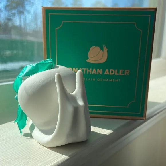 Jonathan Adler Porcelain SNAIL Ornament - Picture 3 of 5